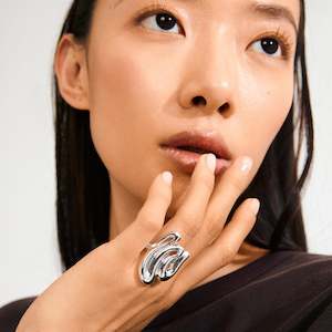 Rings 1: Adriel Recycled Ring - Silver Plated