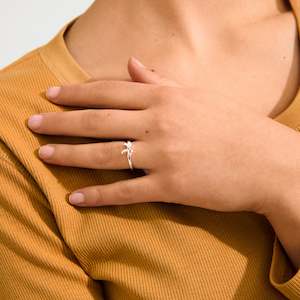 Silver Jewellery: Lulu Recycled Ring - Silver Plated
