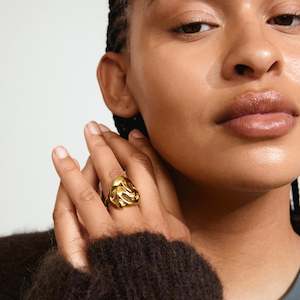 Rings 1: Luca Recycled Ring - Gold Plated