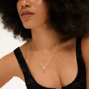 Emmett Recycled Crystal Necklace - Silver Plated