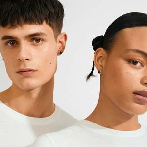 Sense Earrings - Silver Plated/Agate