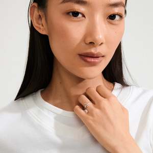 Silver Jewellery: Lulu Recycled Multi Ring - Silver Plated