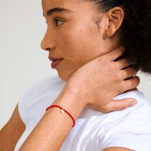 Indie Red Bracelet - Gold Plated