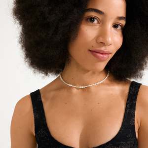 Necklaces 2: Elliana White Necklace - Gold Plated