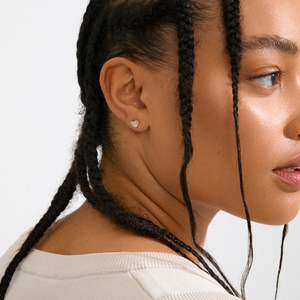 Gold Plated Earrings: Emmett Recycled Crystal Earrings - Gold Plated