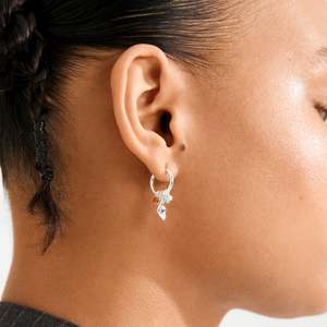 Silver Plated Jewellery: Sense Earrings - Silver Plated/Multi