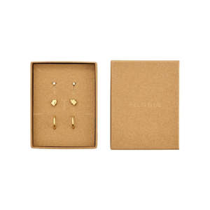 Gifts: Halo Recycled Crystal Sets - Gold Plated