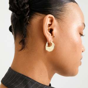 Sense Hoop Earrings - Gold Plated