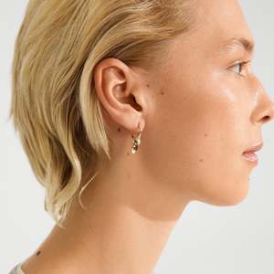 Gold Plated Earrings: Sense Earrings - Gold Plated/Multi