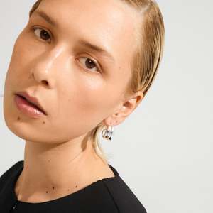 Silver Plated Jewellery: Miko Earrings - Silver Plated