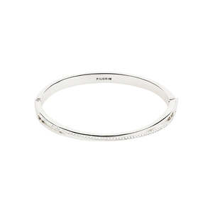 Silver Jewellery: Kira Recycled Bracelet - Silver Plated - Crystal