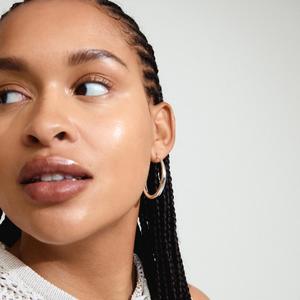 Silver Jewellery 1: Jorun Recycled Hoop Earrings - Silver Plated