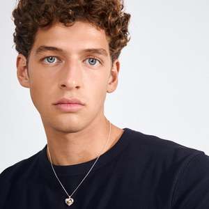 Nova Heart Necklace - Silver Plated