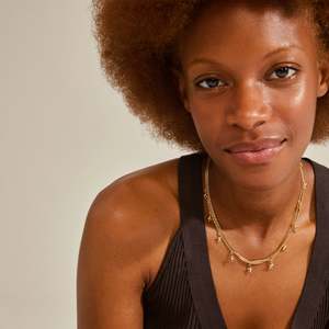 Riko Recycled Necklaces 2-in-1 Set - Gold Plated