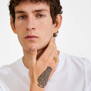 Gold Jewellery: Callaway Rings 2-In-1 Set - Gold Plated