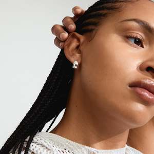 Silver Jewellery: Jua Recycled Earrings - Silver Plated