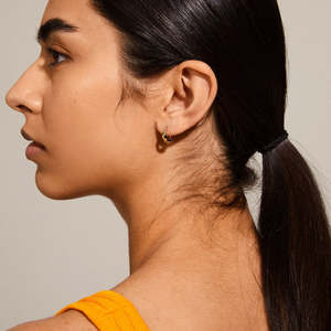 Fresh Stock Drop: Taffy Recycled Small Swirl Hoop Earrings - Gold Plated