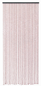 Bali Teak Bead Door Curtain - Pillar