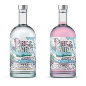 Pink White: Pink & White - Pair - 2 x 700ml