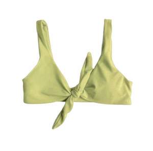 TIE UP BIKINI TOP IN AVOCADO GREEN