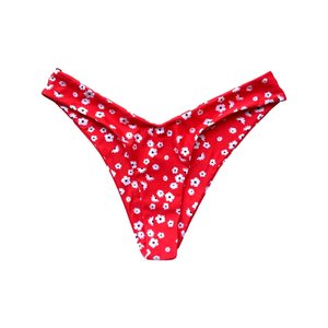 MALDIVES HIGH CUT BIKINI BOTTOM - FLORAL SANGRIA