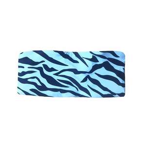 BERMUDA BIKINI TOP IN BLUE ZEBRA