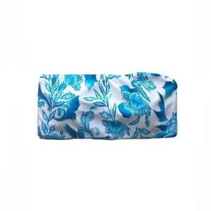 BERMUDA BIKINI TOP IN BLUE BLOOM