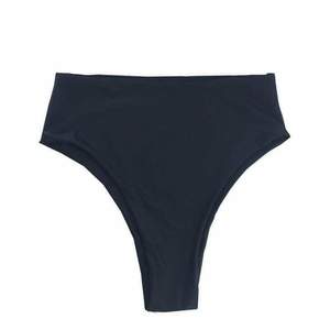 BAUDOUIN HIGH WAISTED BIKINI BOTTOM IN LIQUORICE BLACK