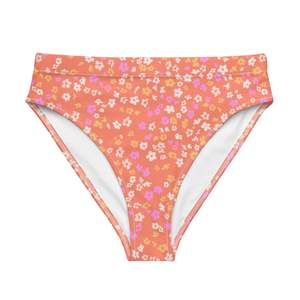 MIAMI ECO HIGH WAISTED BIKINI BOTTOM | ORANGE COLADA ECO