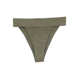 More Coverage Swim Bottoms: ANNA BIKINI BOTTOMS - KHAKI WILLOW
