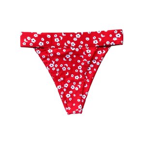 More Coverage Swim Bottoms: ANNA BIKINI BOTTOMS IN FLORAL SANGRIA