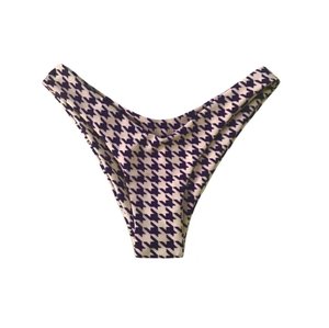 MALDIVES BOTTOMS IN BEIGE HOUNDSTOOTH