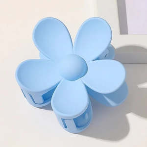 Headbands 1: FLOWER HAIR CLAW CLIP - BLUE