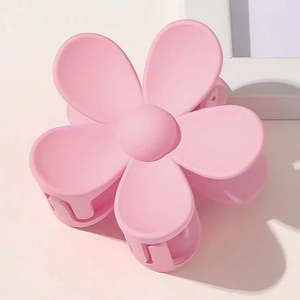 Headbands 1: FLOWER HAIR CLAW CLIP - PINK