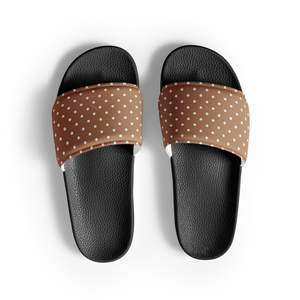 HAWAII WOMEN'S SLIDES - BROWN POLKA