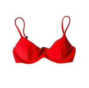 Red Shades: TROPEZ BIKINI TOP IN CORAL RED
