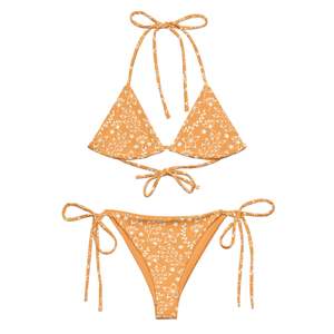 STRING BIKINI SET ECO - GARDEN PARTY ORANGE