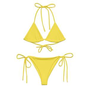 Bikini Sets: STRING BIKINI SET ECO - YELLOW DAISY