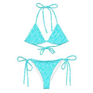 STRING BIKINI SET ECO - GARDEN PARTY LIGHT BLUE