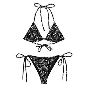 STRING BIKINI SET ECO - GARDEN PARTY MIDNIGHT