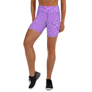 Activewear: ECO BIKE SHORTS - DITSY PURPLES