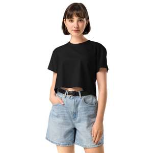Summer Tops: LADA CROP TOP - BLACK