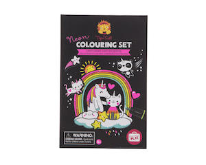Tiger Tribe: Tiger Tribe - Unicorn & Friends Neon Colouring Set