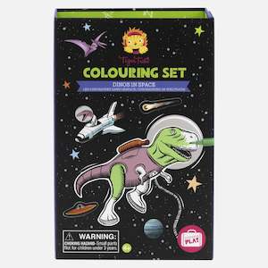 Tiger Tribe: Tiger Tribe - Dinos in Space Colouring Set