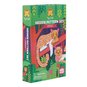 Tiger Tribe: Tiger Tribe - Hidden Pattern Animals Colouring Set