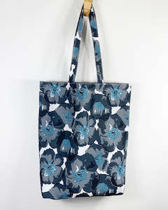 Floressents: Tote Bag - Charcoal Poppy