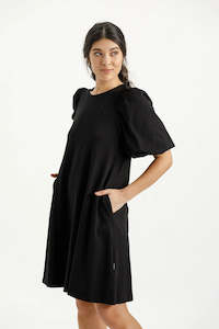 Homelee Ivy Dress - Black with Black X