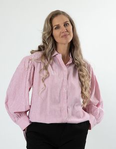 Stella + Gemma Dolly Top - Red/White