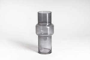 Ned Collections Norton Vase - Smoke Grey - Large