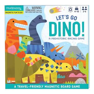 Games: Mudpuppy Lets Go, Dinos! Magnetic Board Game